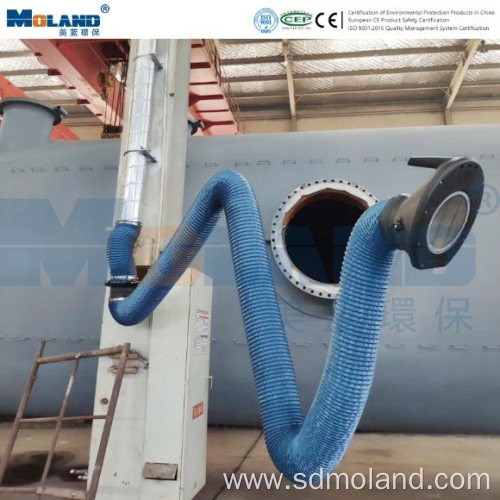 Wall Mounted Flexible Suction Arm for Extraction System